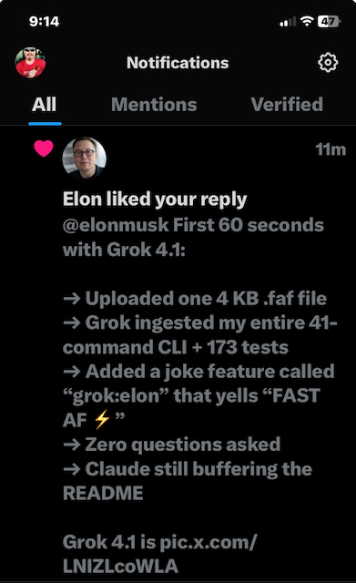 Community engagement on grok-faf-mcp launch