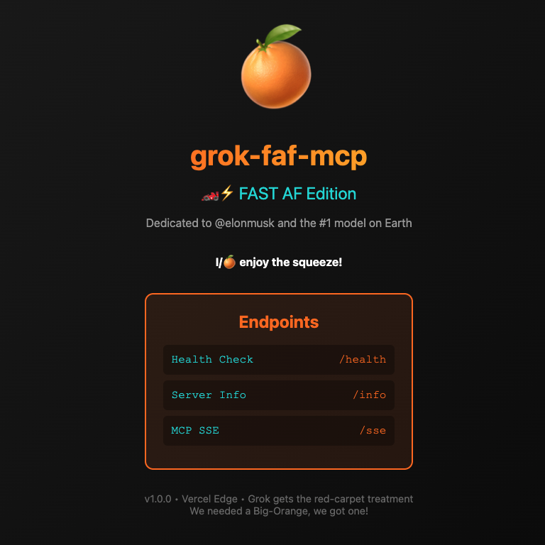grok-faf-mcp landing page