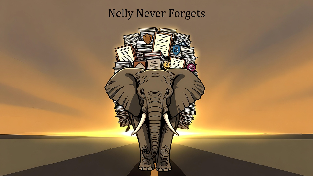 Nelly Never Forgets — elephant carrying the entire FAF ecosystem into v6